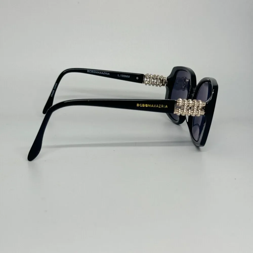 BCBGMAXAZRIA DIVERSION Black Eyeglasses Frame 56-16-135mm‎ B42mm H13488